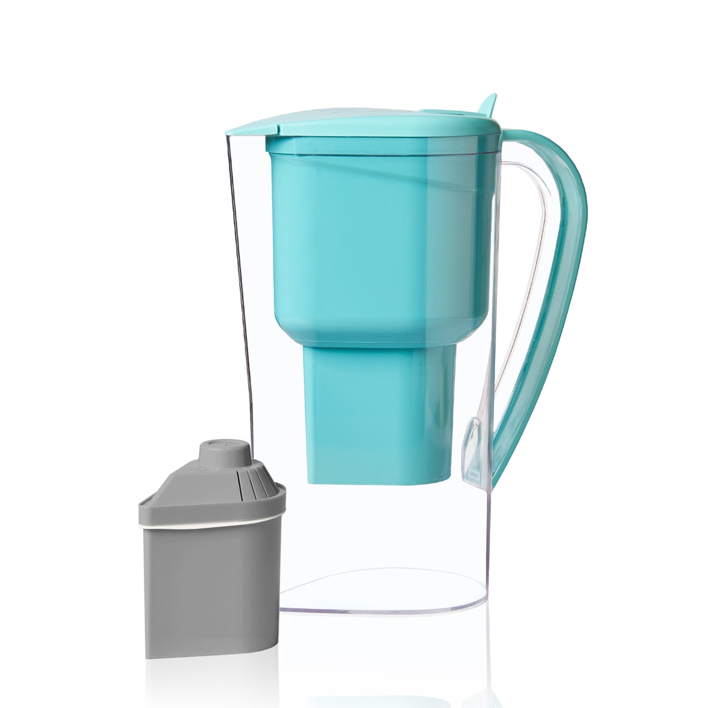Jarra Turquesa Alkanatur Drops Zeolita Clinoptilolita (Filtro Gris)