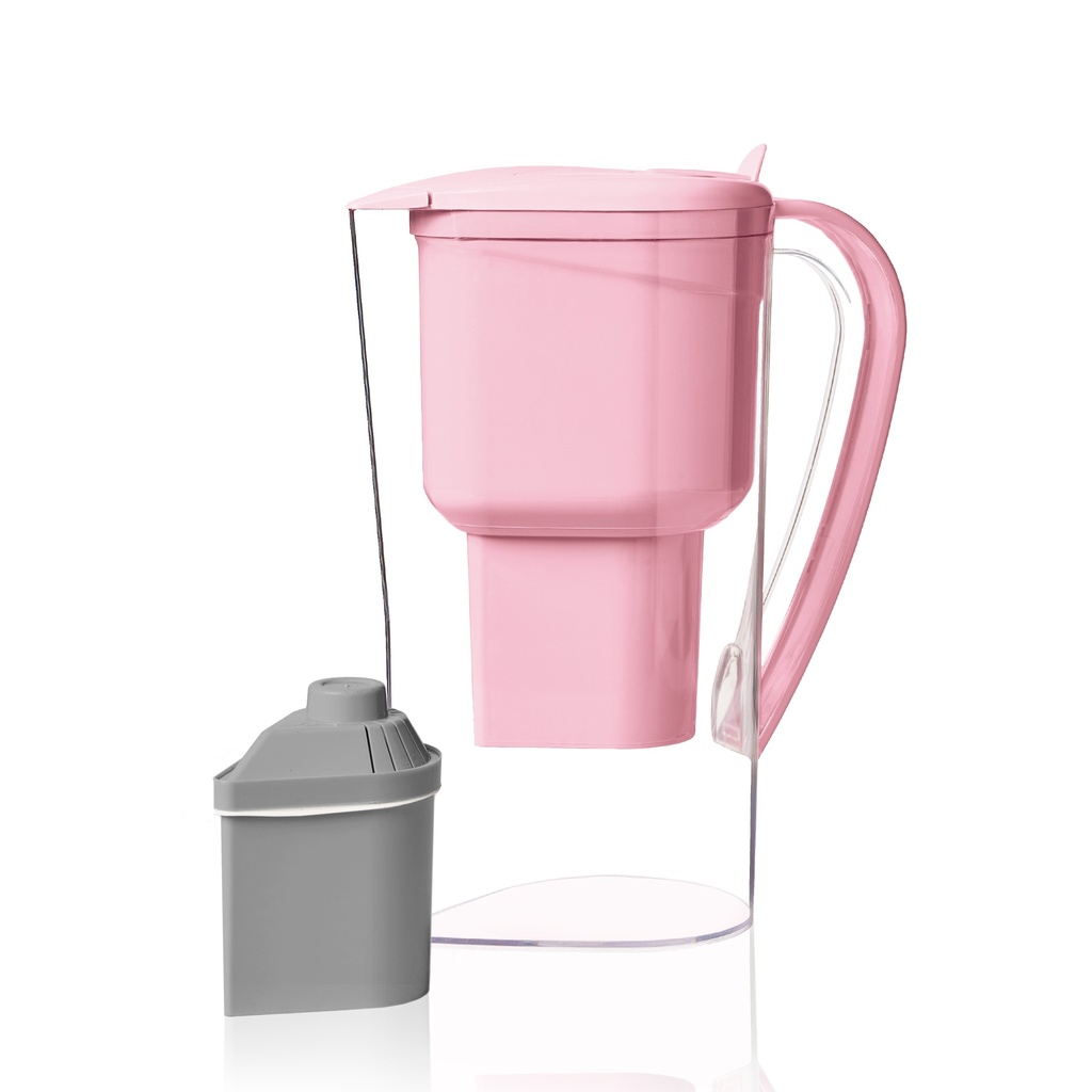 Jarra Rosa Alkanatur Drops Zeolita Clinoptilolita (Filtro Gris)