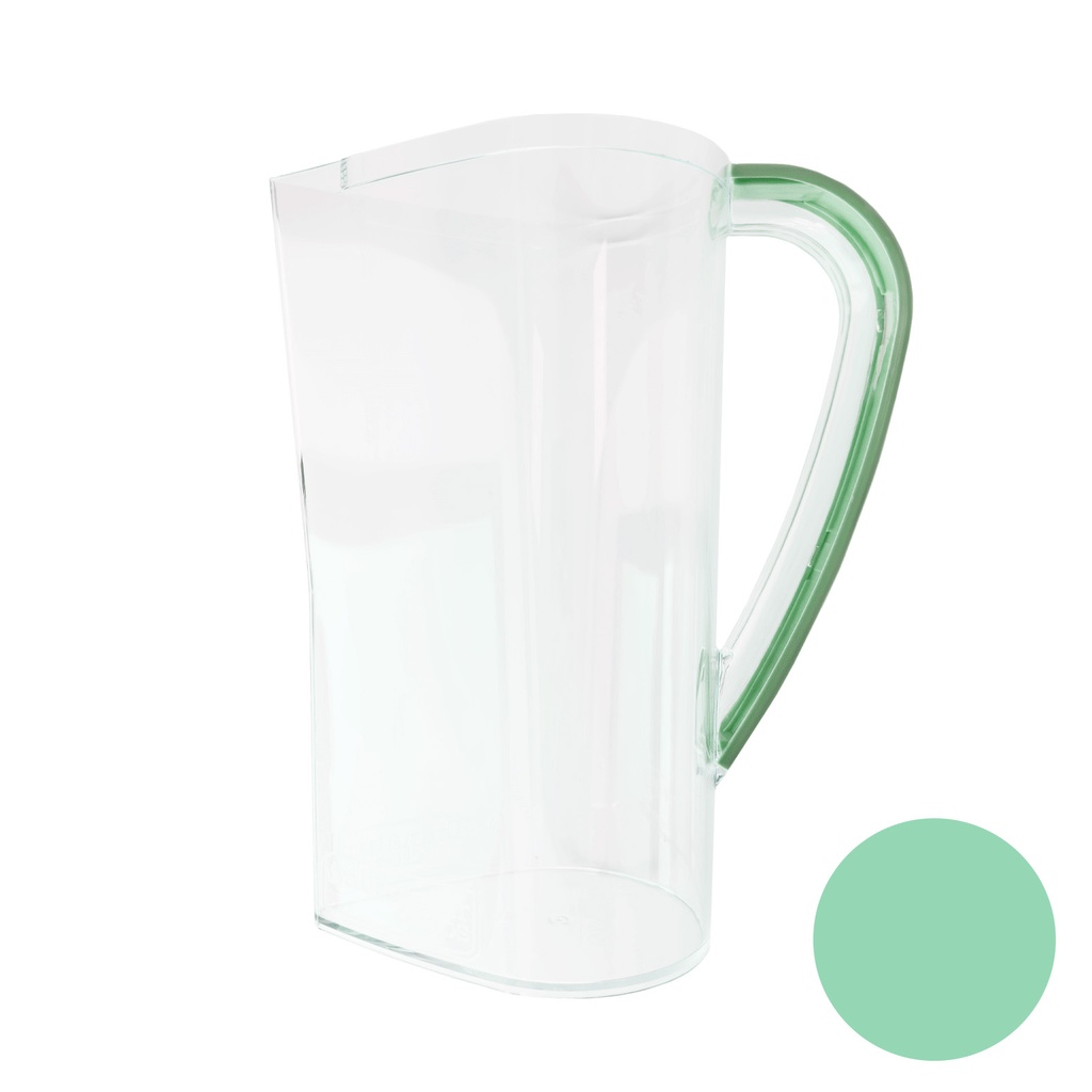 Plástico Transparente con Asa Jarra Verde